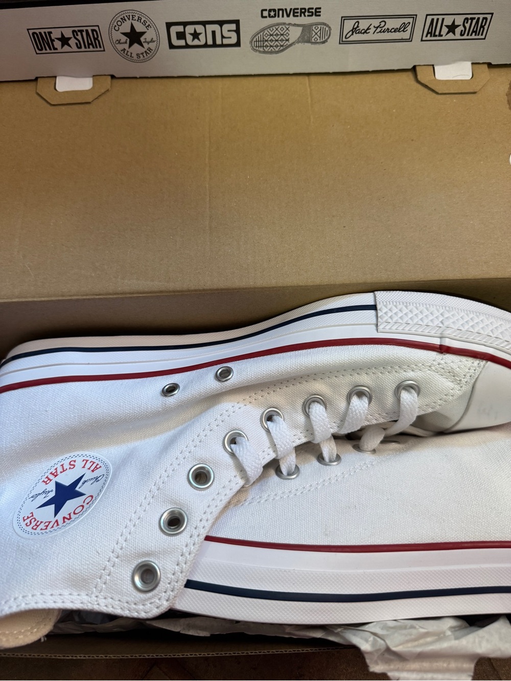 Chuck Taylor All Star High-Top Sneaker UNISEX MENS 9 WOMENS 11 WIDE NEW IN BOX - Picture 8 of 9